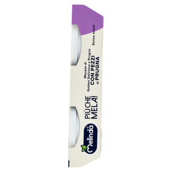 Melinda Più che Mela! Mousse di Golden Delicious e Prugna con Pezzi di Prugna 2 x 100 g