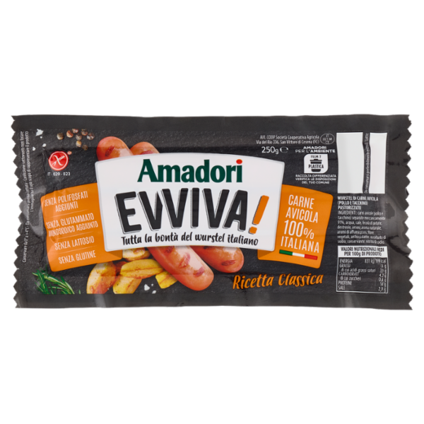 Amadori Evviva! Ricetta Classica 250 g
