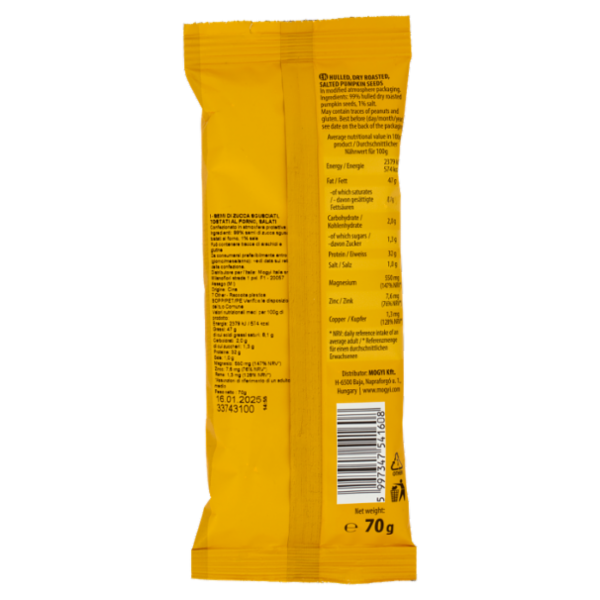 mogyi Pumpkin Seeds Hulled, roasted, salted 70 g