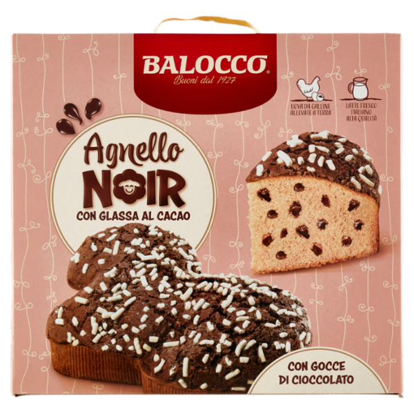 Balocco Agnello Noir con Glassa al Cacao 750 g