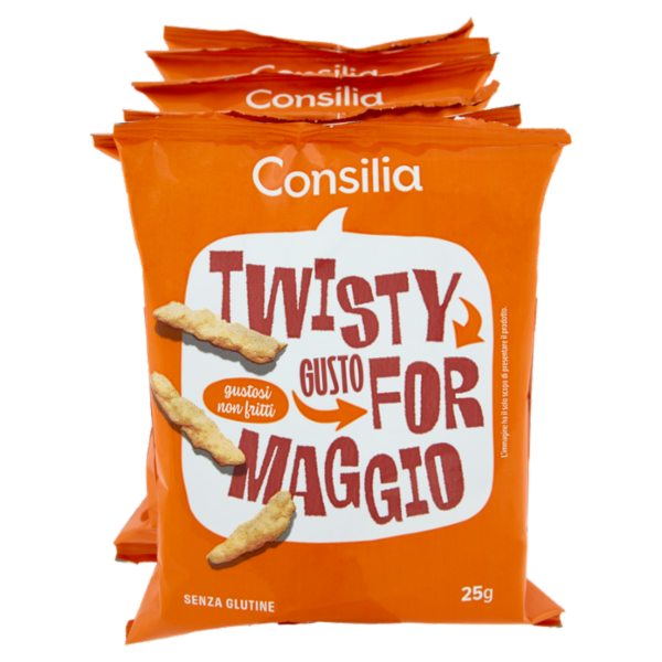 Consilia Saper Scegliere Twisty Gusto Formaggio (senza olio di palma) 6 x 25 g