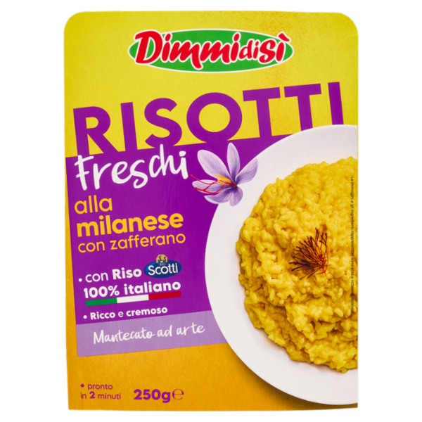 DimmidiSì Risotti Freschi alla milanese con zafferano 250 g