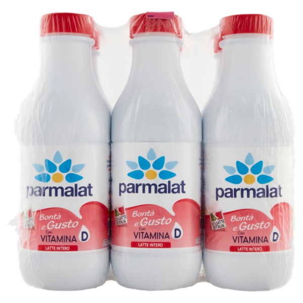 parmalat Bontà e Gusto con Vitamina D 100% Latte d'Italia Latte Intero 6 x 1000 ml