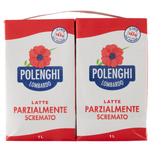 Polenghi Lombardo Latte Parzialmente Scremato 4 x 1 L
