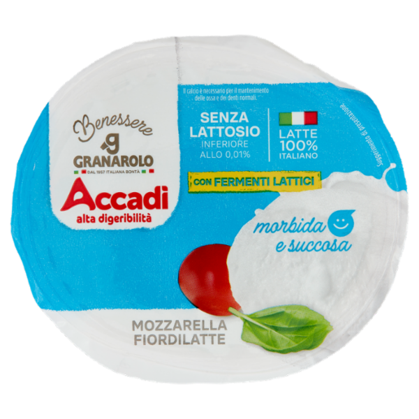 Accadì Benessere Mozzarella Fiordilatte Senza Lattosio 100 g