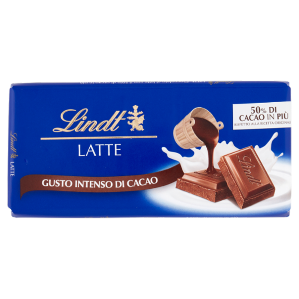 Lindt Gamme Bleue Tavoletta Cioccolato al latte Extra Cacao 100 g