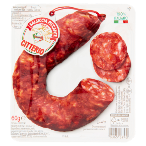Citterio Salsiccia Piccante Napoli 60 g
