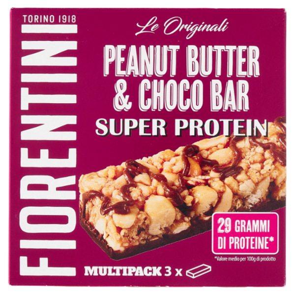 Fiorentini le Originali Peanut Butter & Choco Bar Super Protein Multipack 3 x 38 g