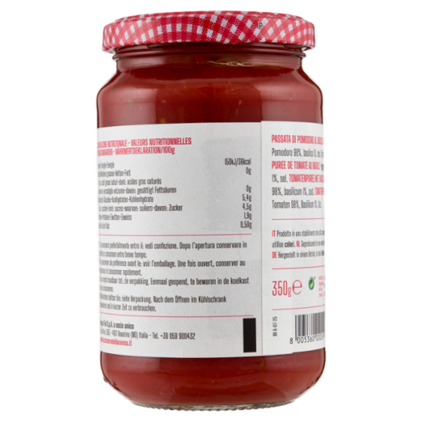 Le Conserve della Nonna Pomodoro al Basilico 350 g