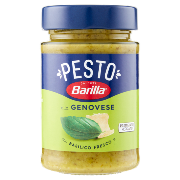 Barilla Pesto alla Genovese con Basilico Fresco Condimento e Sugo per Pasta 190 g