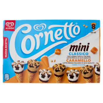 Cornetto Mini Classico, Caramello 8 x 36 g