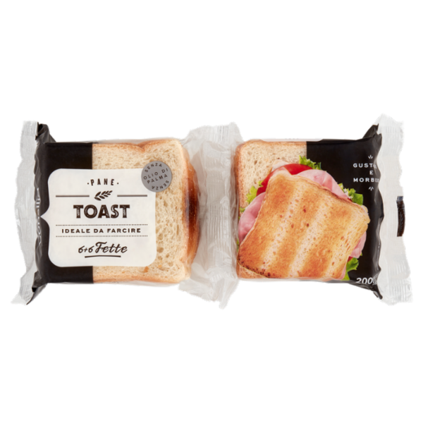 Consilia Pane per Toast 6+6 Fette 200 g