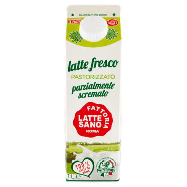 Fattoria Latte Sano latte fresco Pastorizzato parzialmente scremato 1 L