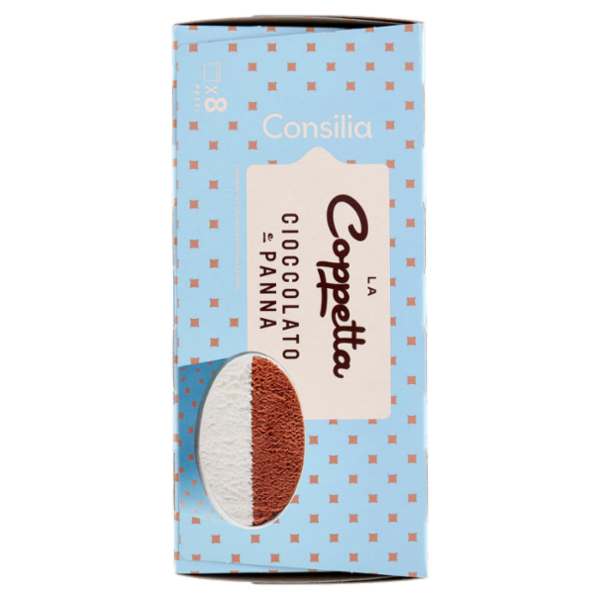 Consilia 8 Coppette di Gelato Cioccolato e Panna 400 g