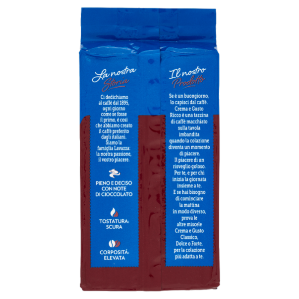 Lavazza crema e gusto Ricco Caffè Macinato 250 g