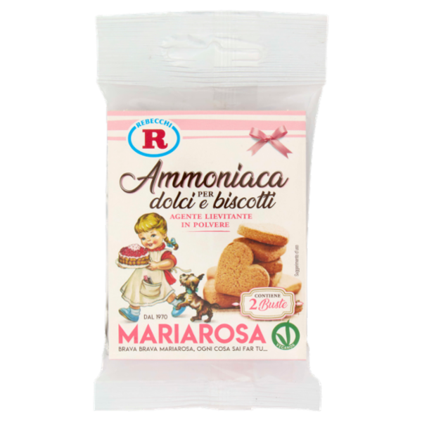 Mariarosa Ammoniaca per dolci e biscotti 2 x 20 g