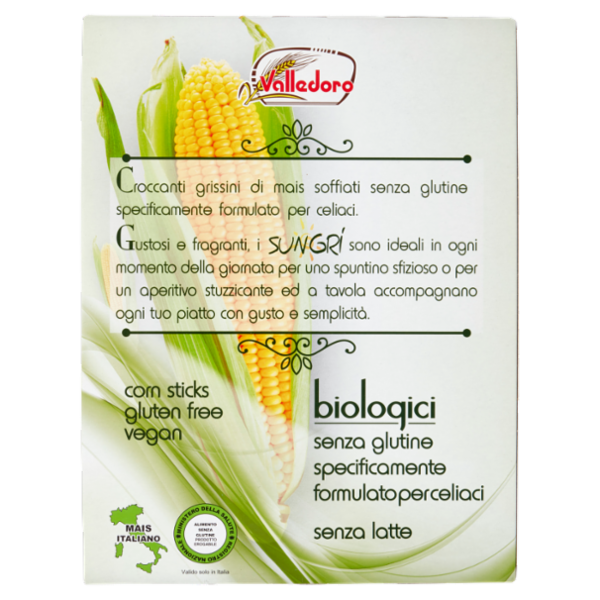 Valledoro Sungri grissini di mais biologici 120g