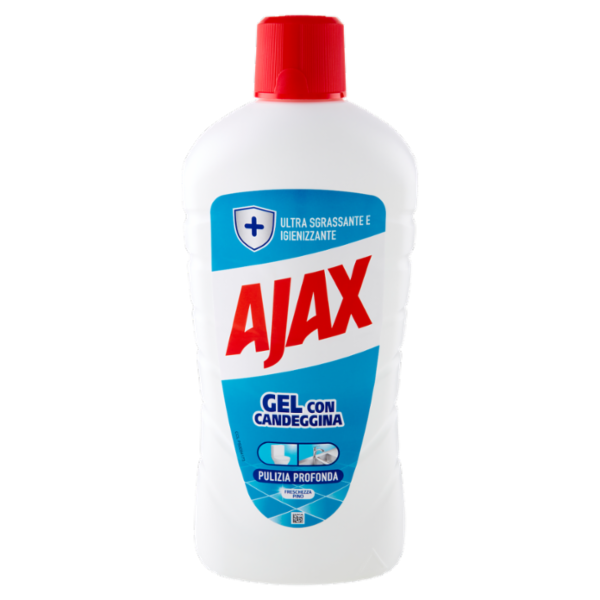 Ajax detersivo pavimenti gel con candeggina e Pino igienizzante 950 ml