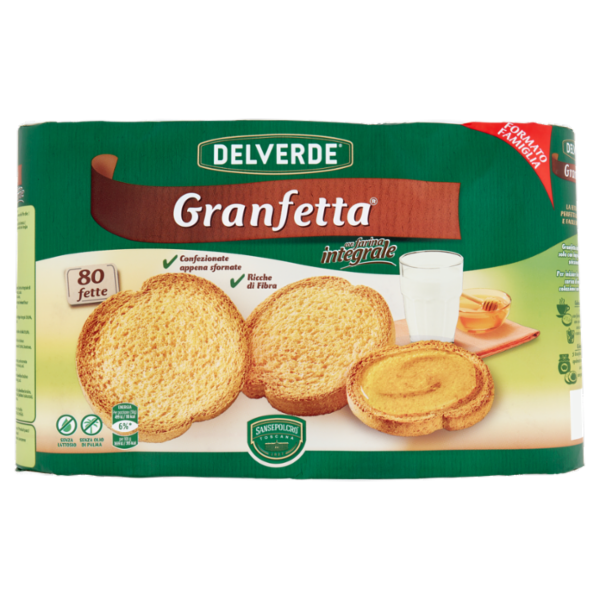 Delverde Granfetta con farina integrale 80 fette 600 g