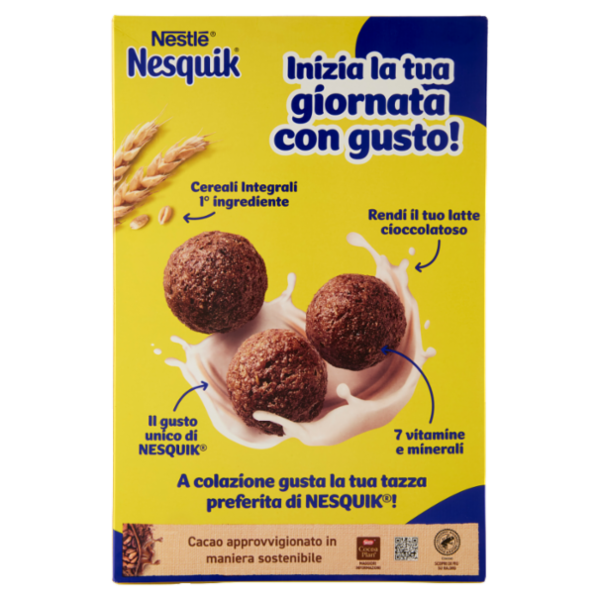NESQUIK Palline con Cereali Integrali al Cacao 500g