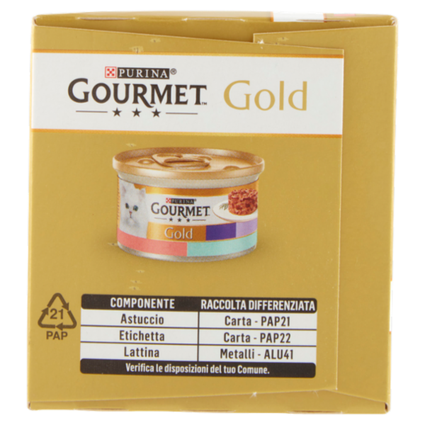 PURINA GOURMET Gold Intrecci di Gusto Salmone & Merluzzo / Tonno & Pesce dell'Oceano 4x85g