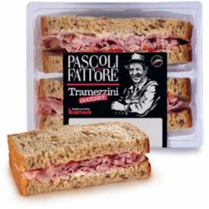 Pascoli del Fattore Tramezzino Gourmet Prosciutto Cotto Pomodorini 160g