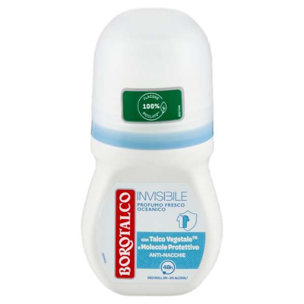 Borotalco Invisibile Profumo Fresco Oceanico Deo Roll On 50 ml