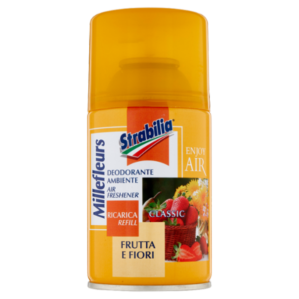 Strabilia Millefleurs Deodorante Ambiente Frutta e Fiori Ricarica 250 ml