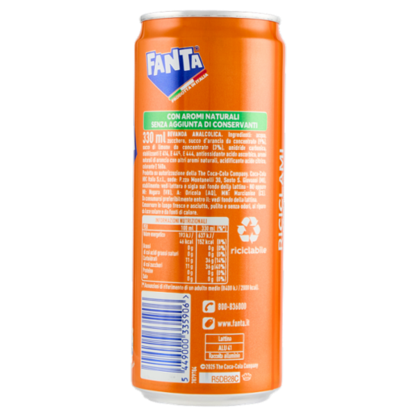 Fanta Orange Sleek 33 cl