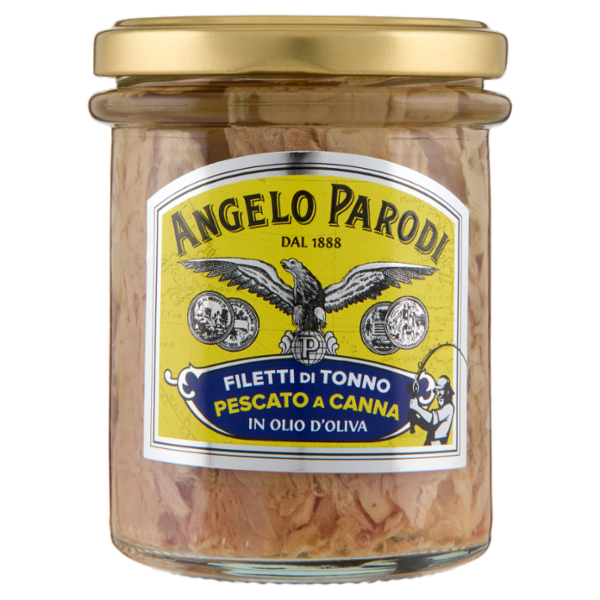 Angelo Parodi Filetti di Tonno Pescato a Canna in Olio d'Oliva 178 g