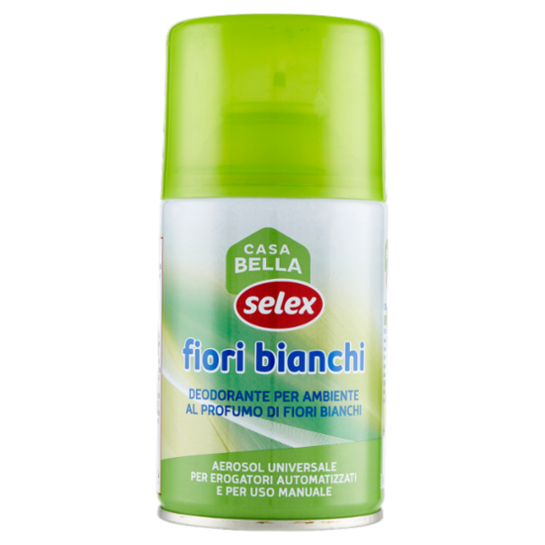 Selex Casa Bella Deodorante Ambiente per Erogatore Automatizzato Ricarica Fiori Bianchi 250 ml
