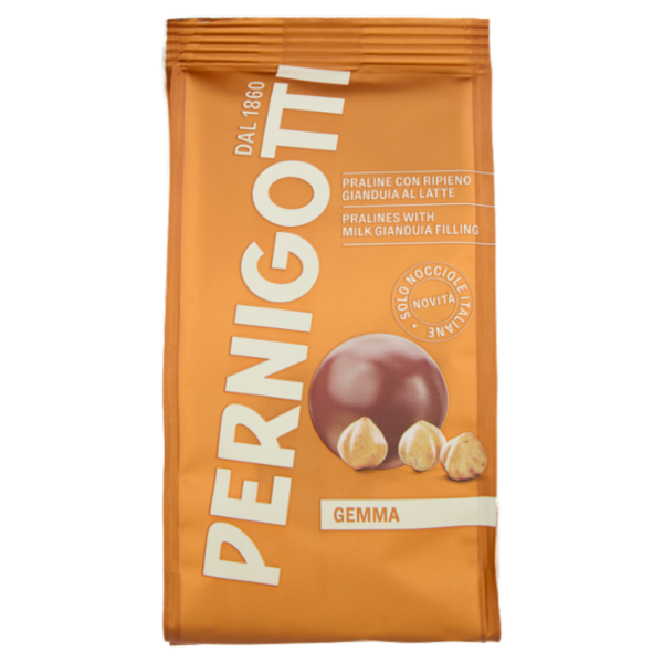 Pernigotti Gemma Praline con Ripieno Gianduia al Latte 140 g