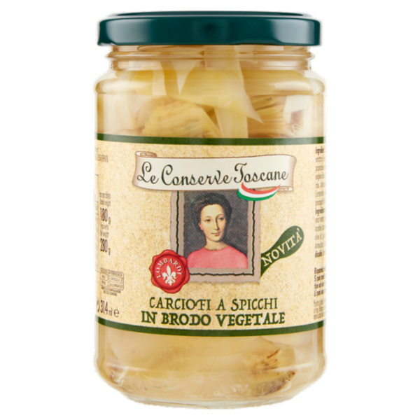Le Conserve Toscane Carciofi a Spicchi in Brodo Vegetale 280 g