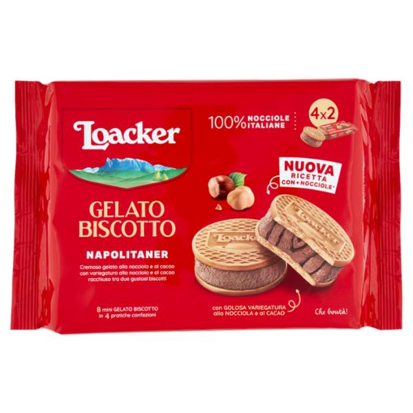 Loacker Gelato Biscotto Napolitaner 4 x 66 g