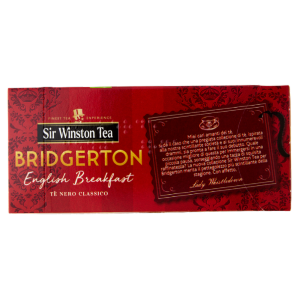 Sir Winston Tea Bridgerton English Breakfast Tè Nero Classico 25 x 1,75 g