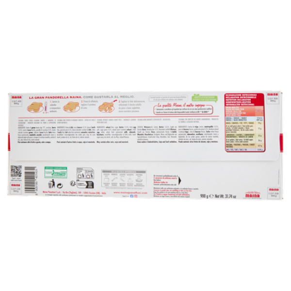 Maina la Gran Pandorella Colomba Senza Canditi 900 g