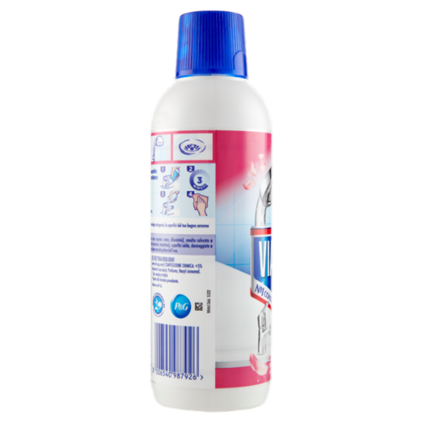 Viakal Detersivo Anticalcare Bagno e Cucina Fresco Profumo Liquido 470 ml