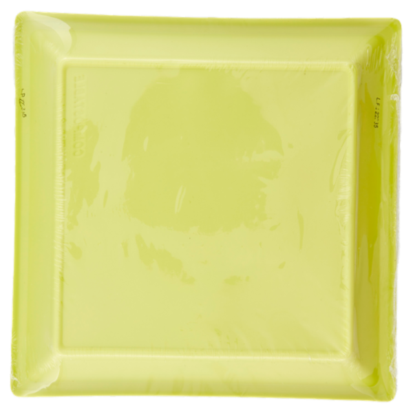 Smart Ecotable Piatti Compostabili Kiwi 18x18 cm 6 pz