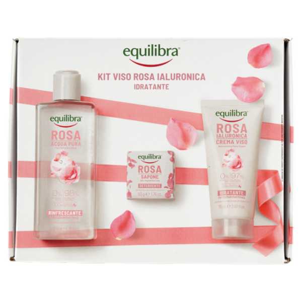 equilibra Kit Viso Rosa Ialuronica Idratante