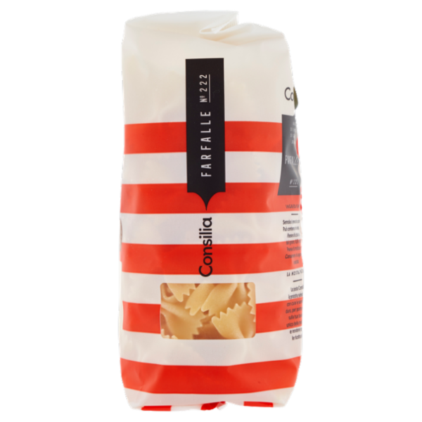 Consilia Pasta di Semola Trafilata al Bronzo Farfalle 500 g