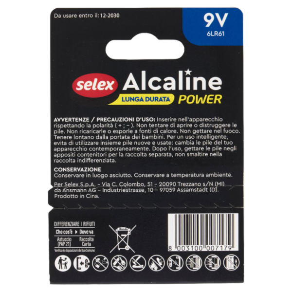 Selex Pila Transistor 9 V