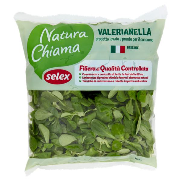 Selex Natura Chiama Valerianella Lavata e Pronta per il Consumo 150 g