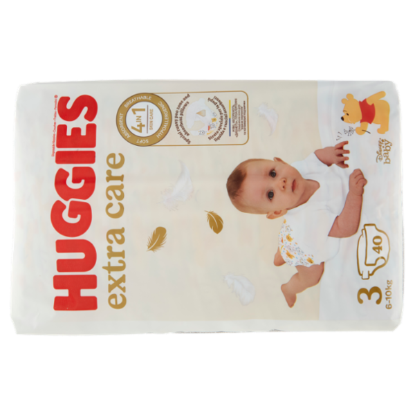 Huggies extra care Pannolini 6-10 Kg 40 pz