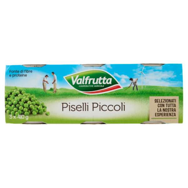 Valfrutta Piselli Piccoli 3 x 410 g