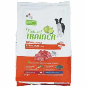 Trainer Croccantini Natural Dog Medium Adult Manzo e Riso 3Kg
