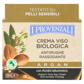 I Provenzali Crema Viso Biologica Antirughe Rassodante Argan 50 ML