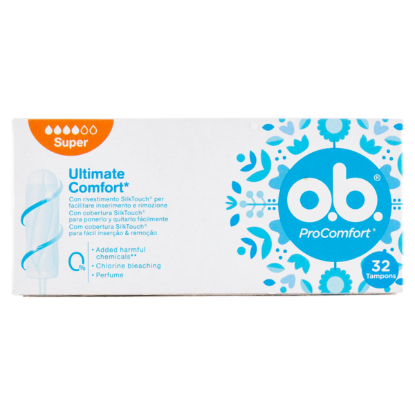 o.b. ProComfort Ultimate Comfort* Super Tampons 32 pz