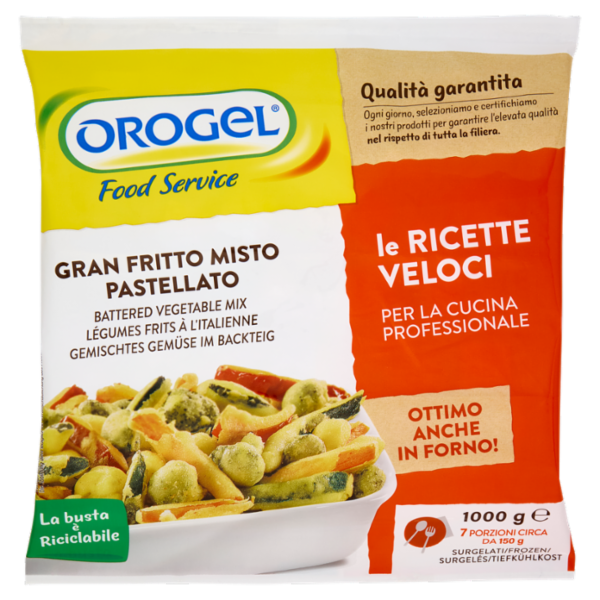 Orogel Food Service Gran Fritto Misto Pastellato Surgelati 1000 g