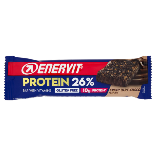 Enervit Protein 26% Bar with Vitamins Crispy Dark-Choco Flavour 40 g