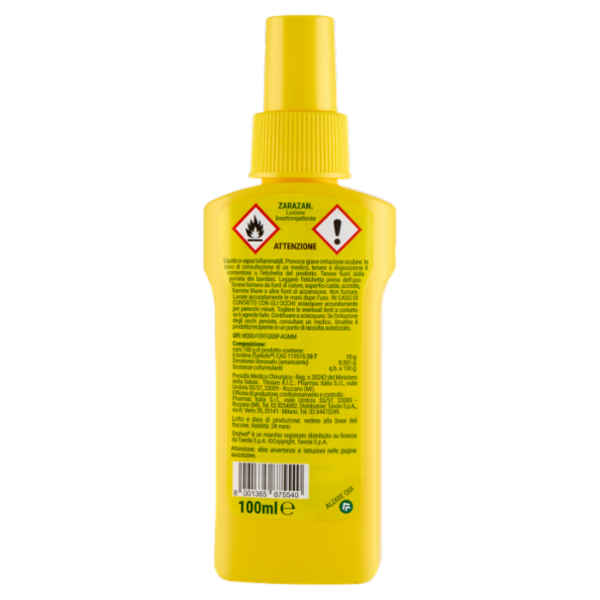 Orphea Lozione Insettorepellente Zarazan Efficacia Inodore 100 ml